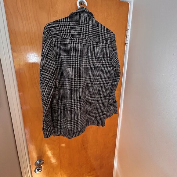 Surchemise ZARA à motif pied-de-poule - ZARA overshirt with houndstooth pattern - Picture 2 of 3